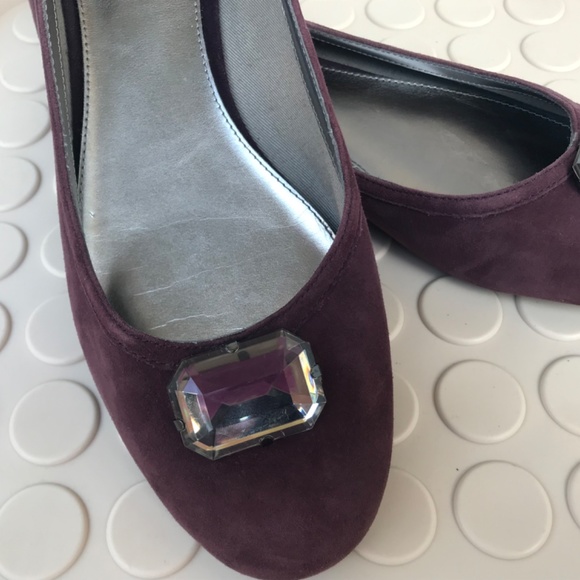 Calvin Klein Jewelled Ballet Flats - Picture 2 of 4